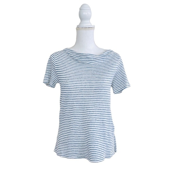 Anthropologie Maeve Horizon Linen Tee - Picture 6 of 13